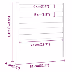 VidaXL 818398 tête de lit et pied de lit Marron - Vue supplémentaire 6
