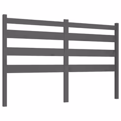 VidaXL 818422, Gris, Bois de pin, 1460 mm, 100 cm, 40 mm