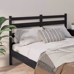 VidaXL 818424 tête de lit et pied de lit Noir