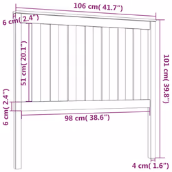 VidaXL 818505 tête de lit et pied de lit - Vue supplémentaire 6