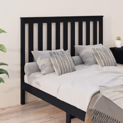 VidaXL 818514 tête de lit et pied de lit Noir - Vue supplémentaire 4