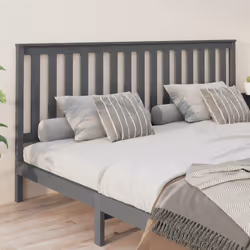 VidaXL 818532 tête de lit et pied de lit Gris - Vue supplémentaire 4