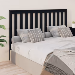 VidaXL 818534 tête de lit et pied de lit Noir