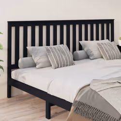 VidaXL 818544 tête de lit et pied de lit Noir - Vue supplémentaire 4