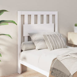 vidaXL Tête de lit blanc 80,5x4x100 cm bois massif de pin - TU