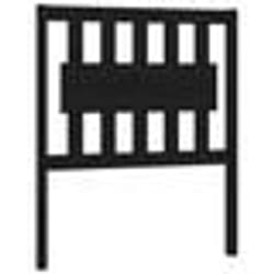 vidaXL Tête de lit Noir 80,5x4x100 cm Bois massif de pin - TU