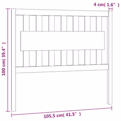 VidaXL 818556 tête de lit et pied de lit Blanc - Vue supplémentaire 6