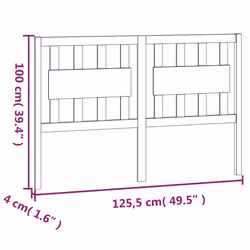 VidaXL 818563 tête de lit et pied de lit Marron - Vue supplémentaire 6