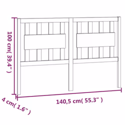 VidaXL 818566 tête de lit et pied de lit Blanc - Vue supplémentaire 6