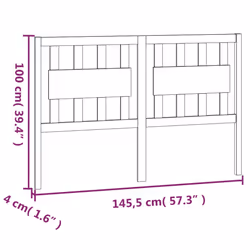 VidaXL 818571 tête de lit et pied de lit Blanc - Vue supplémentaire 6