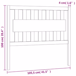 VidaXL 818573 tête de lit et pied de lit Marron - Vue supplémentaire 6