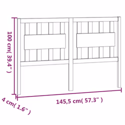VidaXL 818576 tête de lit et pied de lit Blanc - Vue supplémentaire 6