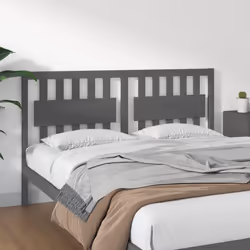 VidaXL 818577 tête de lit et pied de lit Gris