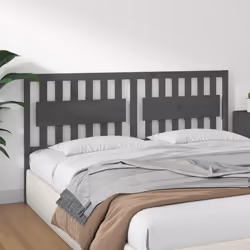 VidaXL 818587 tête de lit et pied de lit Gris - Vue supplémentaire 4