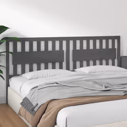 VidaXL 818592 tête de lit et pied de lit Gris - Vue supplémentaire 4