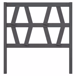 VidaXL 818597 tête de lit et pied de lit Gris