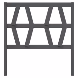 VidaXL 818607 tête de lit et pied de lit Gris