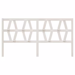 VidaXL 818641 tête de lit et pied de lit Blanc