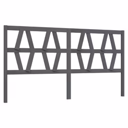 VidaXL 818642, Gris, Bois de pin, 2060 mm, 100 cm, 40 mm