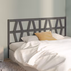 VidaXL 818642 tête de lit et pied de lit Gris - Vue supplémentaire 4