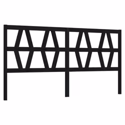 VidaXL 818644, Noir, Bois de pin, 2060 mm, 100 cm, 40 mm