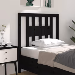 VidaXL 818659 tête de lit et pied de lit Noir