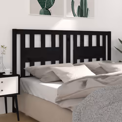 VidaXL 818664 tête de lit et pied de lit Noir