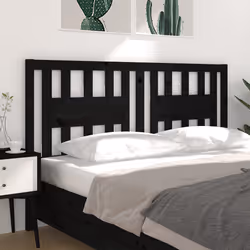 VidaXL 818684 tête de lit et pied de lit Noir - Vue supplémentaire 4