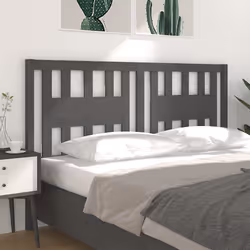 VidaXL 818687 tête de lit et pied de lit Gris - Vue supplémentaire 4