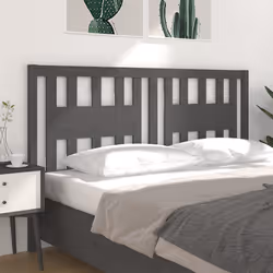 VidaXL 818692 tête de lit et pied de lit Gris - Vue supplémentaire 4