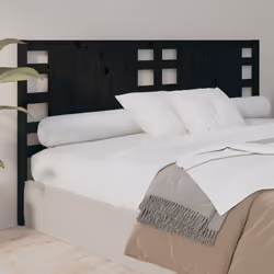 VidaXL 818774 tête de lit et pied de lit Noir - Vue supplémentaire 4