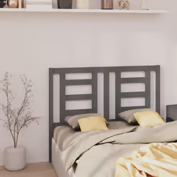 VidaXL 818812 tête de lit et pied de lit Gris - Vue supplémentaire 4
