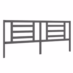 VidaXL 818842, Gris, Bois de pin, 2060 mm, 100 cm, 40 mm