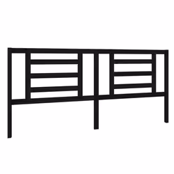 VidaXL 818844, Noir, Bois de pin, 2060 mm, 100 cm, 40 mm
