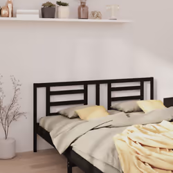 VidaXL 818844 tête de lit et pied de lit Noir - Vue supplémentaire 4