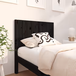 VidaXL 818854 tête de lit et pied de lit Noir