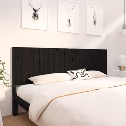 VidaXL 818894 tête de lit et pied de lit Noir