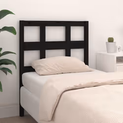 VidaXL 818904 tête de lit et pied de lit Noir - Vue supplémentaire 2