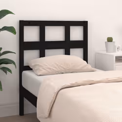 VidaXL 818904 tête de lit et pied de lit Noir - Vue supplémentaire 3