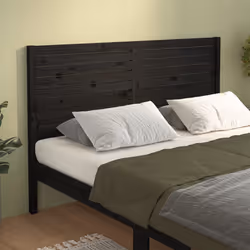 VidaXL 819024 tête de lit et pied de lit Noir