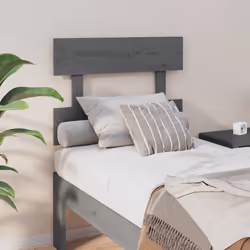 VidaXL 819052 tête de lit et pied de lit Gris - Vue supplémentaire 2