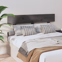VidaXL 819067 tête de lit et pied de lit Gris - Vue supplémentaire 4