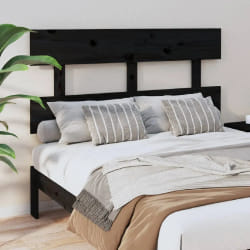 vidaXL Tête de lit - Bois - Noir