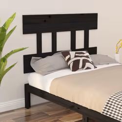 VidaXL 819104 tête de lit et pied de lit Noir - Vue supplémentaire 4