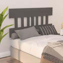 VidaXL 819122 tête de lit et pied de lit Gris - Vue supplémentaire 5
