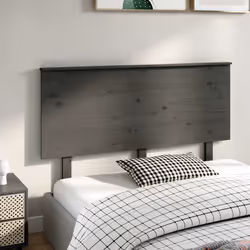VidaXL 819172 tête de lit et pied de lit Gris - Vue supplémentaire 4