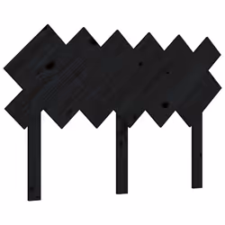 VidaXL 819214, Noir, Bois de pin, 1225 mm, 80,5 cm, 30 mm