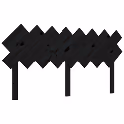VidaXL 819234, Noir, Bois de pin, 1595 mm, 80,5 cm, 30 mm