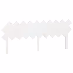 VidaXL 819241, Blanc, Bois de pin, 1960 mm, 80,5 cm, 30 mm