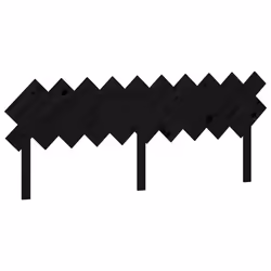 VidaXL 819244, Noir, Bois de pin, 1960 mm, 80,5 cm, 30 mm